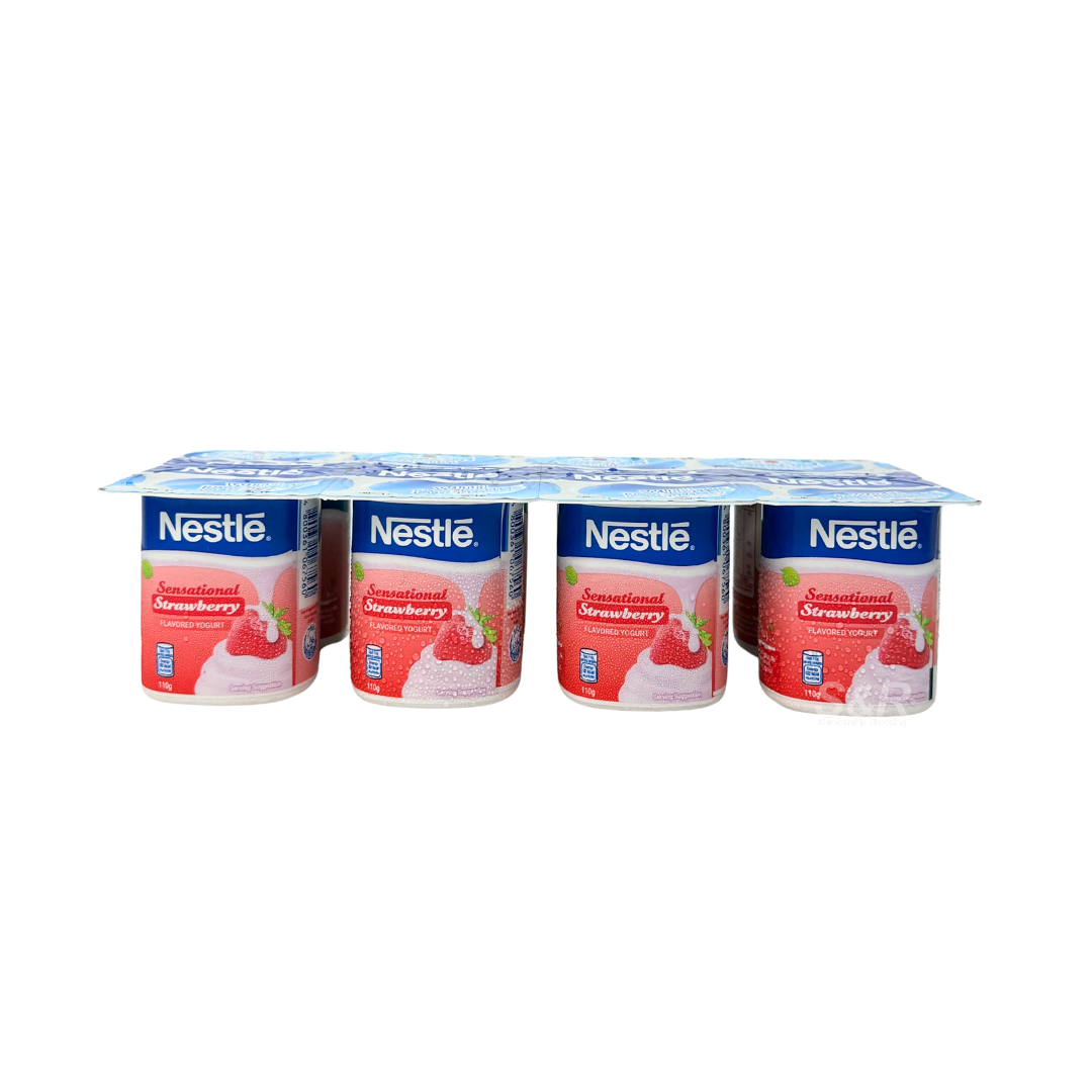 Nestle Sensational Strawberry Yogurt 110g x 8 pieces